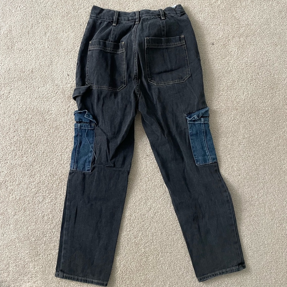 Pacsun High Rise Carpenter Blue and Black Jeans